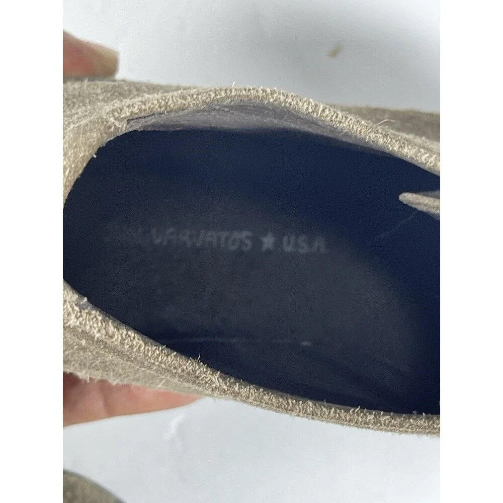 John Varvatos USA Men's Suede Chukka Boots Size 9M Gray Brown Desert Boot Hand